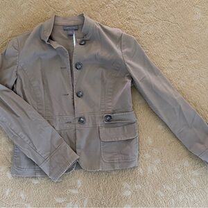 Ann Taylor Tan Blazer Tailored Suit Jacket